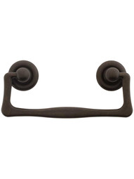 Mackintosh Bail Pull with Rosettes - 2 1/2 inch Center-to-Center In Oil Rubbed Bronze